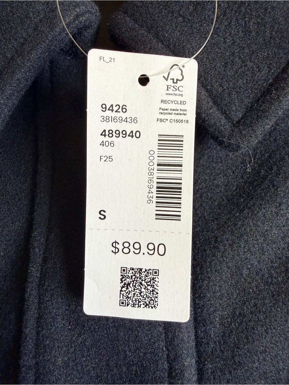 Reitmans Navy Button-Front Jacket - Picture 2 of 6